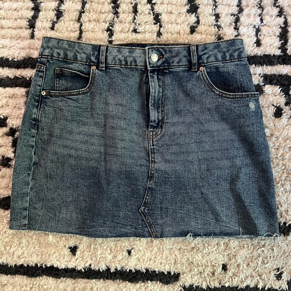 Wild Fable Blue Gray Mini Pencil Skirt Casual
